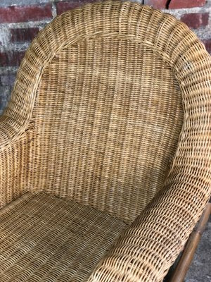 Rattan & Bamboo Rocking Chair, 1980-RWZ-1229166