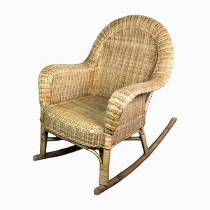 Rattan & Bamboo Rocking Chair, 1980-RWZ-1229166