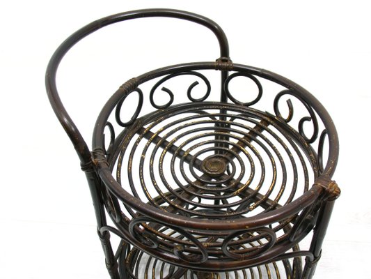 Rattan Bar Trolley, 1970s-WVA-820436