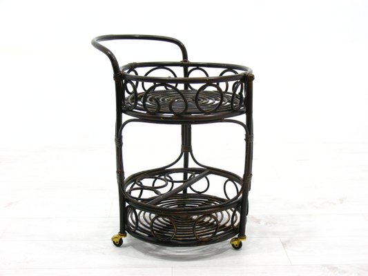 Rattan Bar Trolley, 1970s-WVA-820436