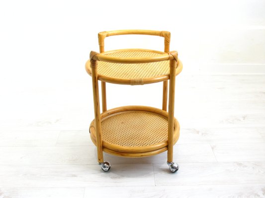 Rattan Bar Trolley, 1970s-WVA-687929