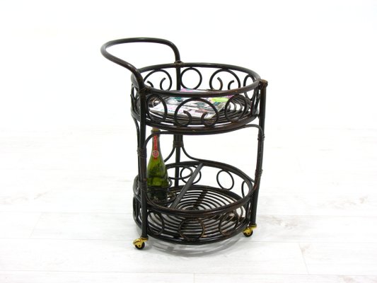 Rattan Bar Trolley, 1970s-WVA-820436