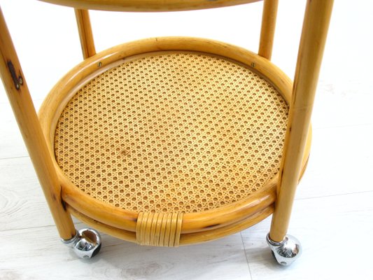 Rattan Bar Trolley, 1970s-WVA-687929