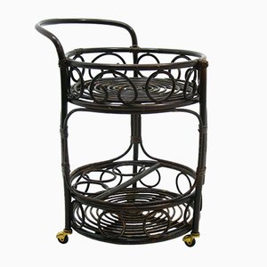 Rattan Bar Trolley, 1970s-WVA-820436