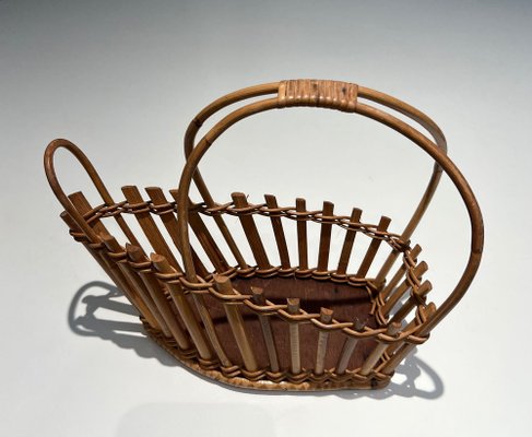 Rattan Bottle Holder, 1970s-BA-1668522