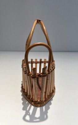 Rattan Bottle Holder, 1970s-BA-1668522