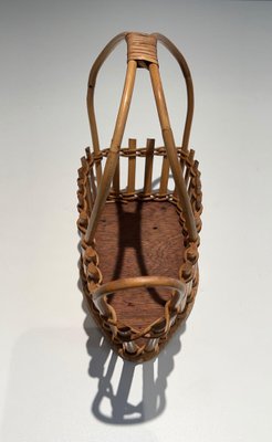 Rattan Bottle Holder, 1970s-BA-1668522