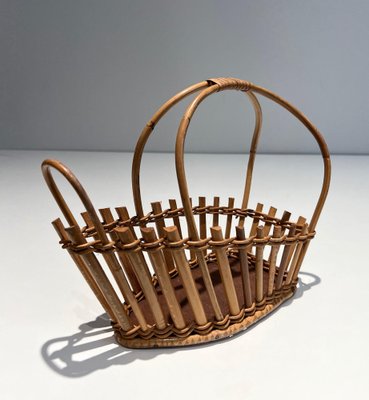 Rattan Bottle Holder, 1970s-BA-1668522