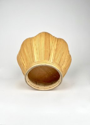 Rattan Cachepot Vase or Plant Holder, Italy, 1970s-LYQ-1258003