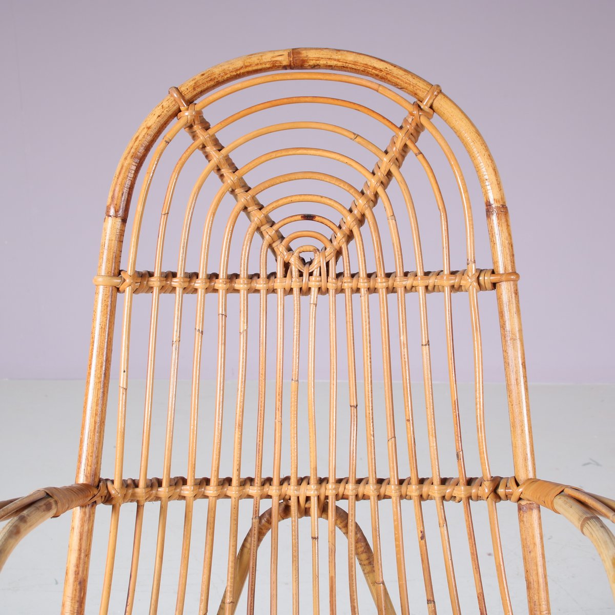 Rattan Chair by Gebroeders Jonkers for Noordwolde, Netherlands, 1950s