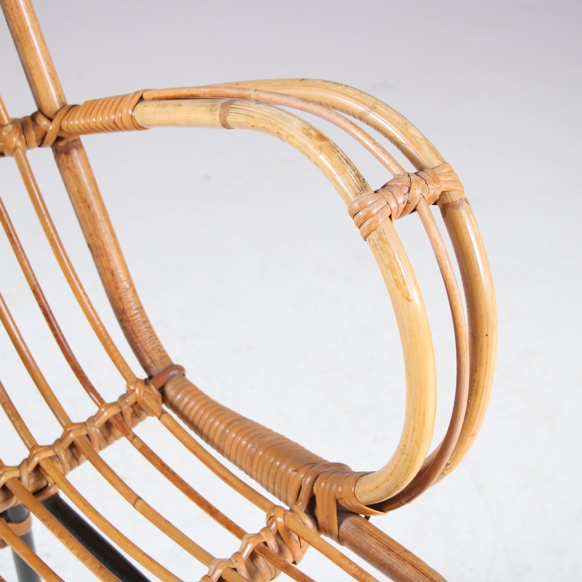 Rattan Chair by Gebroeders Jonkers for Noordwolde, Netherlands, 1950s