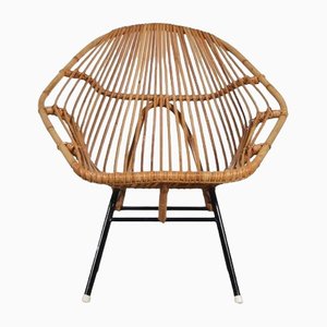 Rattan Chair by Rohé Noordwolde, the Netherlands, 1950s-DV-1369731