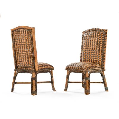 Rattan Chairs and Side Table, Set of 3-NQ-1721219