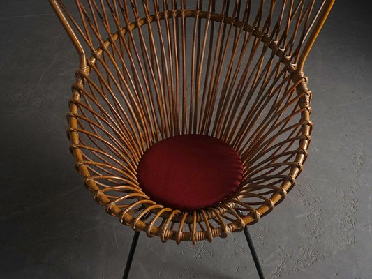 Rattan Chairs in the style of Franco Albini, 1960s, Set of 2-RPY-1797342