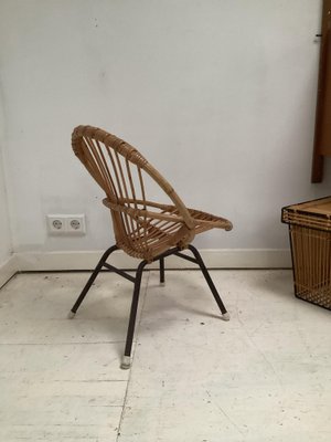 Rattan Children's Chair from Rohé Noordwolde, 1950s-SU-1152593