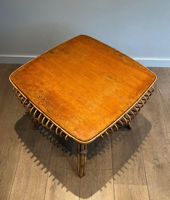 Rattan Coffee Table, 1950s-BA-1619810