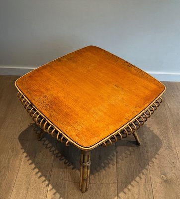 Rattan Coffee Table, 1950s-BA-1619810