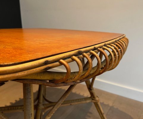 Rattan Coffee Table, 1950s-BA-1619810