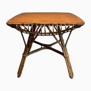 Rattan Coffee Table, 1950s-BA-1619810