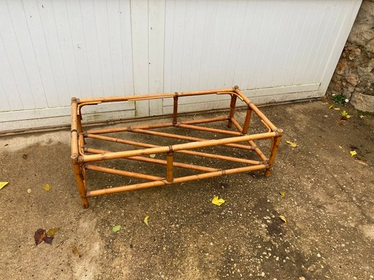 Rattan Coffee Table, 1970s-ZYJ-1076226