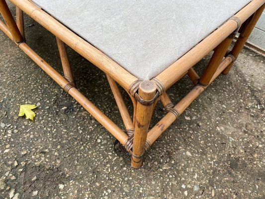 Rattan Coffee Table, 1970s-ZYJ-1076226