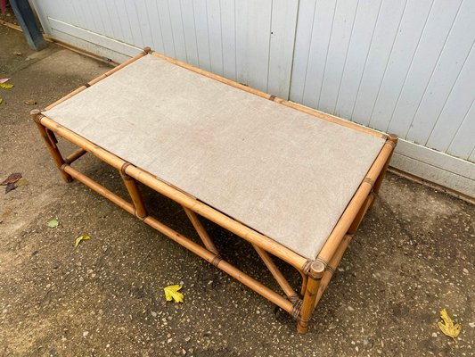 Rattan Coffee Table, 1970s-ZYJ-1076226