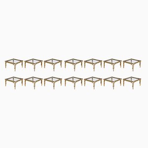 Rattan Coffee Tables, 1950s, Set of 14-LA-1357220