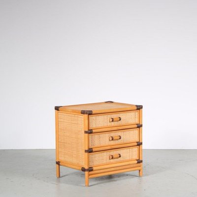 Rattan Drawer Cabinet, France, 1970s-DV-1706040