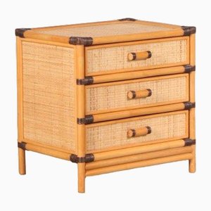 Rattan Drawer Cabinet, France, 1970s-DV-1706040