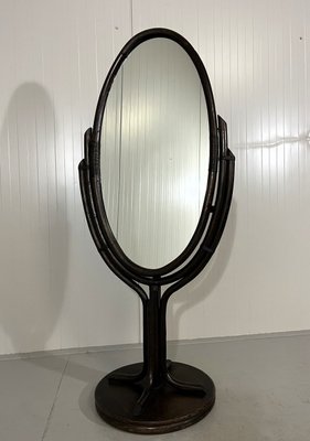 Rattan Floor Mirror, 1970s-TU-2041734