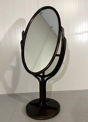 Rattan Floor Mirror, 1970s-TU-2041734