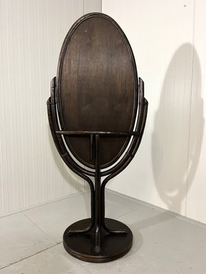 Rattan Floor Mirror, 1970s-TU-2041734