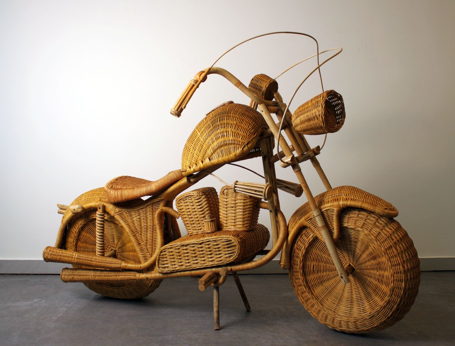 Rattan Harley Davidson Model by Tom Dixon for Habitat, 1990s