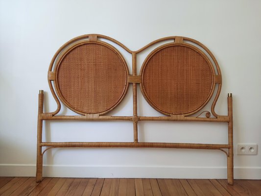 Rattan Headboard, Italy, 1960s-ILR-2043058