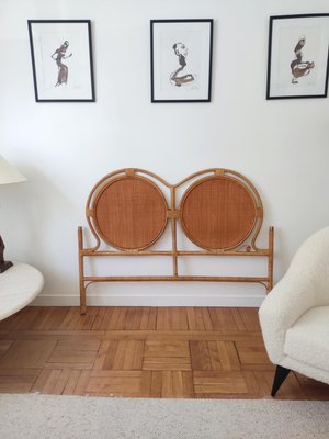 Rattan Headboard, Italy, 1960s-ILR-2043058