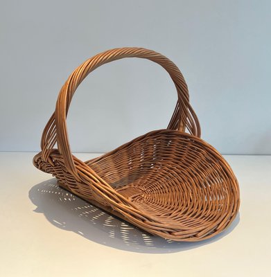 Rattan Log Holder, 1970s-BA-1777324