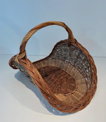 Rattan Log Holder, 1970s-BA-1776481