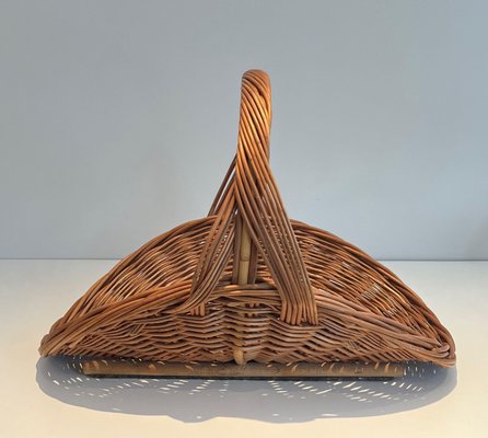 Rattan Log Holder, 1970s-BA-1777324