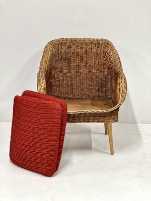 Rattan Lounge Chairs, 1960s, Set of 2-ALG-1757787