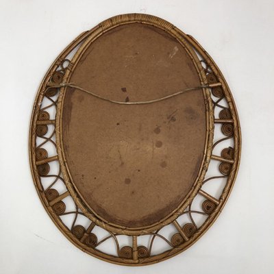 Rattan Mirror, 1950s-SDV-590754