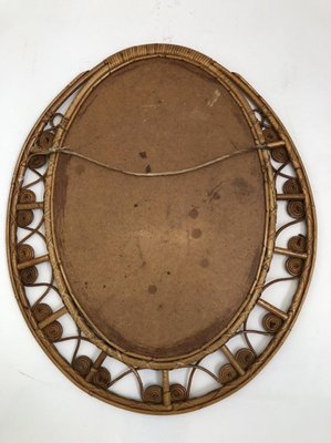 Rattan Mirror, 1950s-SDV-590754