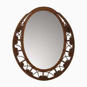 Rattan Mirror, 1950s-SDV-590754