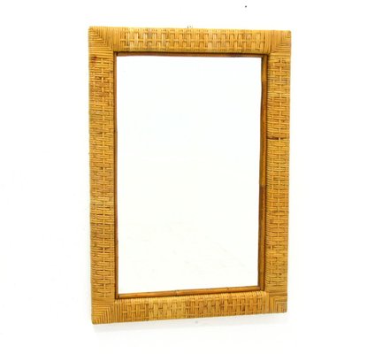 Rattan Mirror, 1970s-WVA-745533