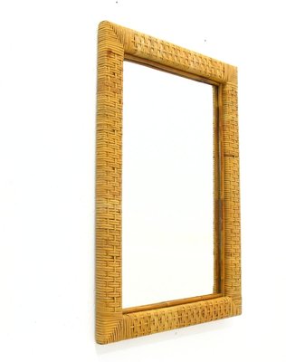 Rattan Mirror, 1970s-WVA-745533