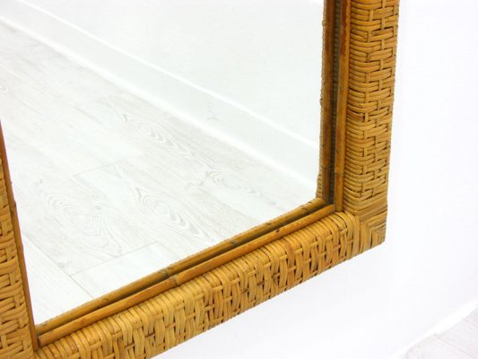 Rattan Mirror, 1970s-WVA-745533