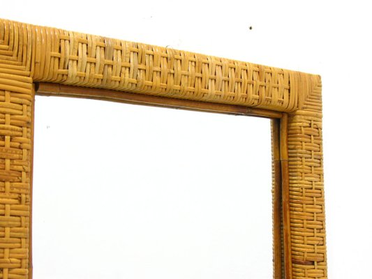 Rattan Mirror, 1970s-WVA-745533