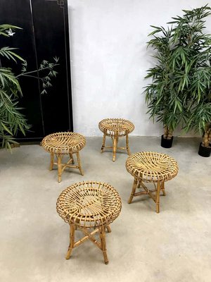 Rattan Ottoman or Side Table-BW-1261452