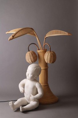 Rattan Palm Floor Lamp from Mario Lopez Torres-ESB-1376983