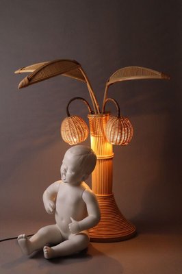 Rattan Palm Floor Lamp from Mario Lopez Torres-ESB-1376983