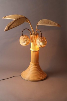 Rattan Palm Floor Lamp from Mario Lopez Torres-ESB-1376983